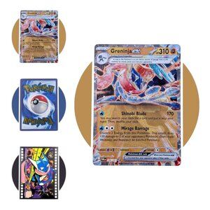 Twilight Masquerade Pokemon Card (M48): Greninja ex 106/167, Metal Promo